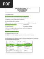 Biology Life Processes MCQ