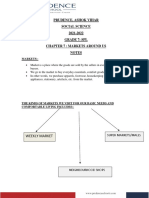 Prudence, Ashok Vihar Social Science 2021-2022 Grade 7: SPL Chapter 7: Markets Around Us Notes