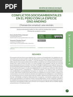 Conflictos Socioambientales en El Perú Con La Especie Oso Andino (Tremarctos Ornatus) : Una Revisión