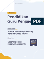 Modul 2.3 Angkatan 5 Reguler. Coaching Untuk Supervisi Akademik - Final