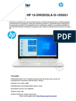 NOTEBOOK HP 15-DW2033LA I5-1035G1: Preparada para Usted