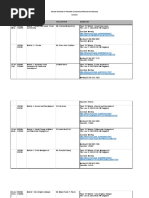 Online Training of Trainers' (Tot) /walkthrough of Modules Schedule