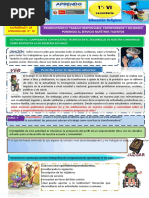 4ta Semana FICHA 1° GRADO DE SECUNDARIA