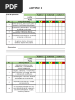 Check List Auditoria 5S