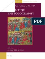 Alexander Riehle - A Companion To Byzantine Epistolography