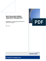 Detecon Opinion Paper Next-Generation Mobile Application Management: Strategies For Leveraging Mobile Applications Within The Enterprise