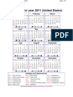 2011 Calendar