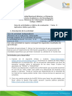 Guía de Actividades y Rúbrica de Evaluación - Unidad 2 - Tarea 3 - Aplicativo Online para SIG