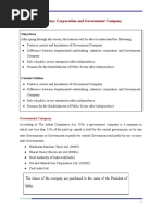 Statutory Corporation and Government Company