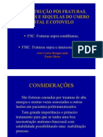 RECONSTRUÇÃO PÓS FRATURAS LUXAÇÕES DO ÚMERO DISTAL, COTOVELO E SUAS SEQUELAS José Carlos Bongiovanni, Paulo Miras