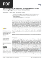 Foods: Physicochemical Characteristics, Microstructure and Health Promoting Properties of Green Banana Flour