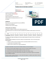 Vérification de La Loi de Beer-Lambert