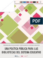 Una Política Pública para Las Bibliotecas Del Sistema Educativo