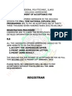 Ilaro Poly 2nd Batch Admission List