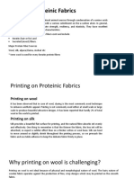 Printing On Proteinic Fabrics