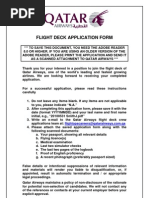 Flight Deck Application Form