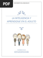 La Inteligencia y Aprendizaje en El Adulto