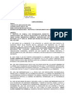 Segunda Carta Al Colegio de Abogados de Lima Jdbz.