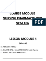 WK 4 Pharma CNS Drugs A Sympha, Parasympha, Stimulant, Depressant, Anticonvulsive Neuromuscular Agents