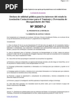 Decreto 30307 JSedeclaradeutilidadpublicaparalosinteresesdelestadola Asociacion Costarricenseparael Tamizajey Prevencionde Discapacidadesdel Nino