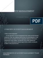 Events Management: By: Rosemarie F. Penalba