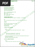 Oracle SQL Document