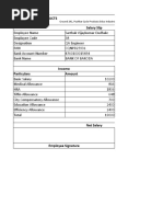 Salary Slip Excel Format Download