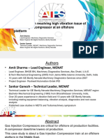 Case Study On Resolving High Vibration Issue of A Centrifugal Compressor at An Offshore Platform