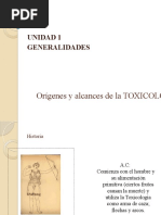 Orígenes y Alcances de La TOXICOLOGIA