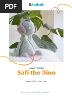 Safi The Dino: Crochet Pattern