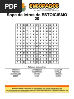 Sopa de Letras de Estoicismo 20