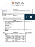 Assignment - DMBA104 - MBA 1 - Set-1 and 2 - Nov - 2021