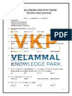 Relations & Functions - Mcqs