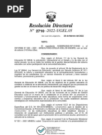 Resolución Directoral #-2022-UGEL.05