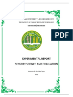 Report Food Sensory