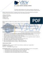 Chemical Equations and Reactions Notes