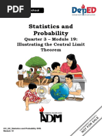 Statistics and Probability: Quarter 3 - Module 19: Illustrating The Central Limit Theorem