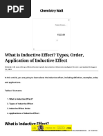 What Is Inductive Effect - Types, Order, Application of Inductive Effect