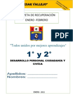 DPCC 3° y 4° CARPETA DE RECUPERACIÓN