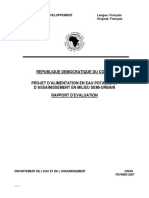 Congo - Projet d'AEPA en Milieu Semi Urbain - Rapport D'évaluation