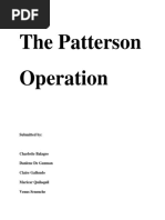 The Patterson Operation: Discussion Case 1