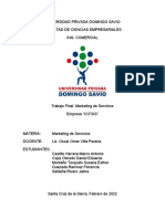 Trabajo Final Marketing de Servicios - Empresa Cotas