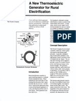 New Thermoelectric Generator For Rural E Lec Icati: Concept Description