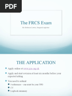 The FRCS Exam: Ms Rebecca Lewis, Surgical Registrar