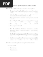 3.3 Tarea - Las Competencias - Tipos de Competencias, Análisis y Redacción.