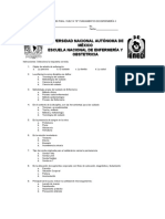 Examen Final Vuelta B Fundamentos de Enfermeria Ii. Junio 2017