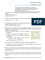 Ficha de Trabalho - Progressões