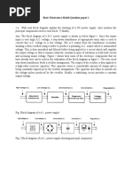 Basic Electronics Model Question Paper 1