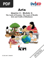 Arts 7 - Q3 - Mod3 - TheLandofPromiseArtsofMindanao - V1