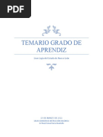 Temario Grado de Aprendiz